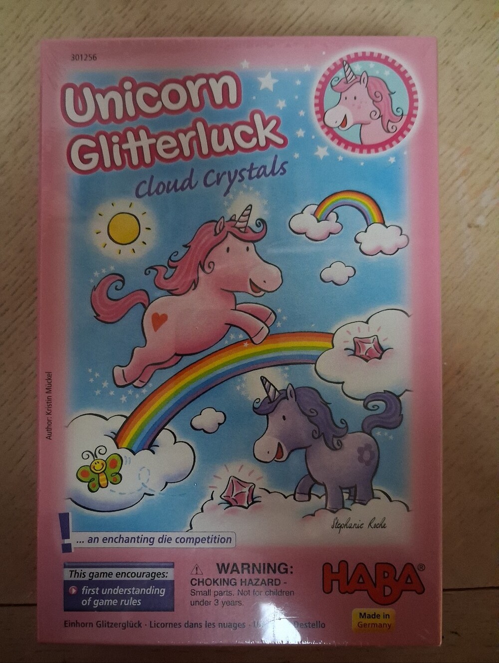 Unicorn Glitterluck: Cloud Crystals Haba HAB301256 Pink Germany Games
